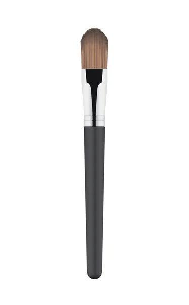 Imagen completa de cepillo cosmético de color negro y brillante . — Vector de stock