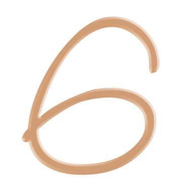 Sayı karakter stili makyaj Vakfı krem