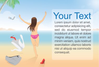 işkadını çıkar kıyafetler plajda