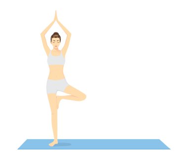 Yoga Vrksasana duruş ile başlayan