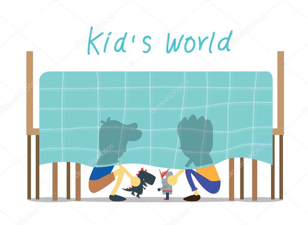 Little world of kids.