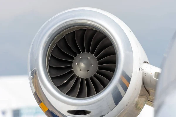 Двигатель Хвосте Частного Маленького Самолета — стоковое фото