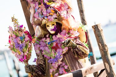Carnival of Venice masks clipart