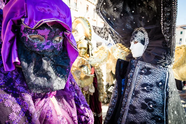 Carnaval van Venetië maskers — Stockfoto