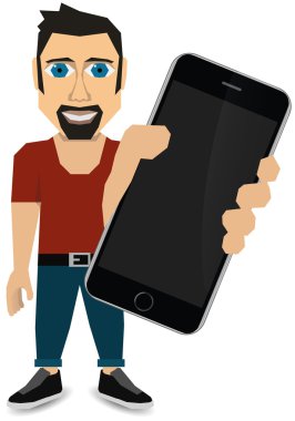 İllüstrasyon vektör grafik adamla kullanışlı