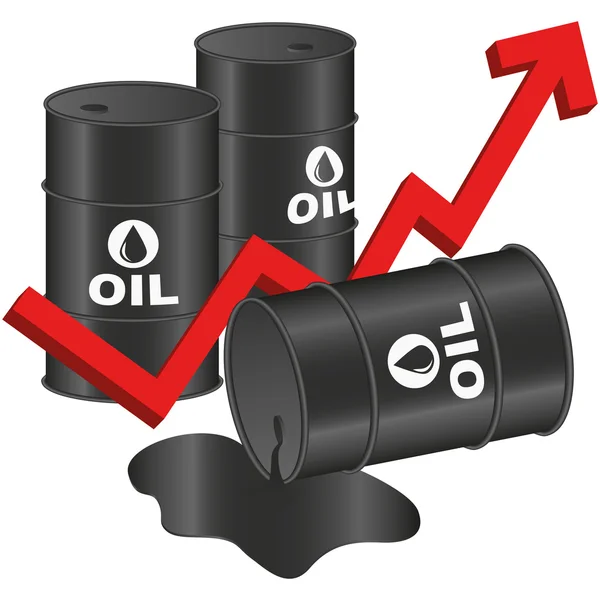 Örnek grafik vektör petrol fiyatları — Stok Vektör