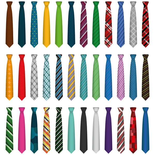 Illustratie grafische Vector Set Tie — Stockvector