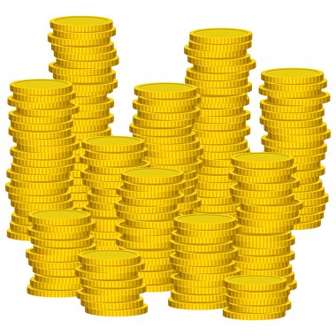 Örnek grafik vektör paralar