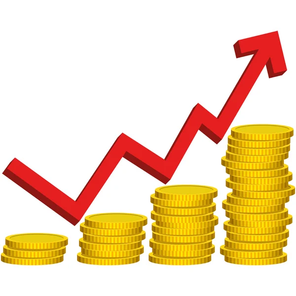 Illustrazione grafica vettoriale vincere soldi — Vettoriale Stock