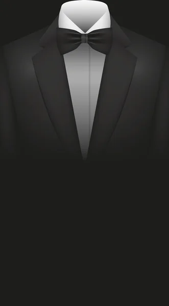 Ілюстрація Векторний графічний костюм з краваткою та копійкою — стоковий вектор