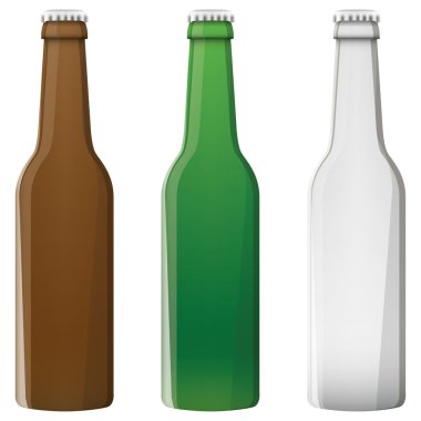 İllüstrasyon vektör grafik bira şişesi