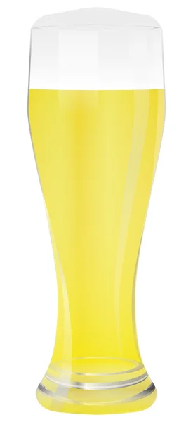 Ilustración Vector Gráfico Cerveza de trigo de vidrio — Vector de stock