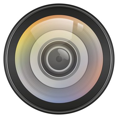 İllüstrasyon vektör grafik Lens