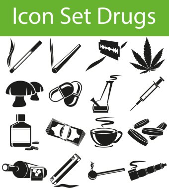 Icon Set Drugs clipart