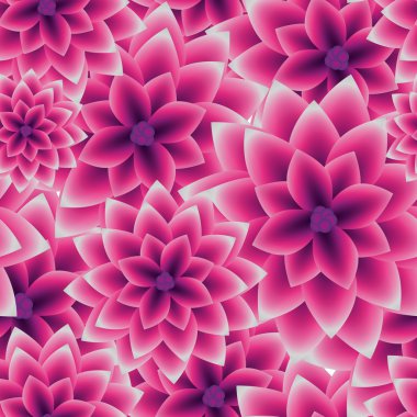 İllüstrasyon vektör Seamless Modeli çiçek