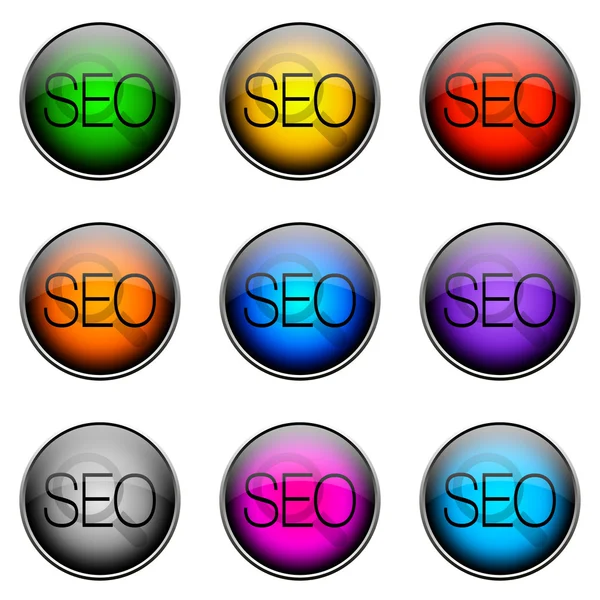 Button Color SEO — Stock Photo, Image