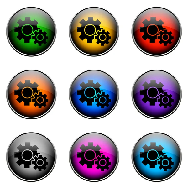 Button Color SETTINGS — Stock Photo, Image