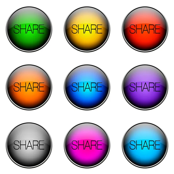 Кнопка Color SHARE — стоковое фото