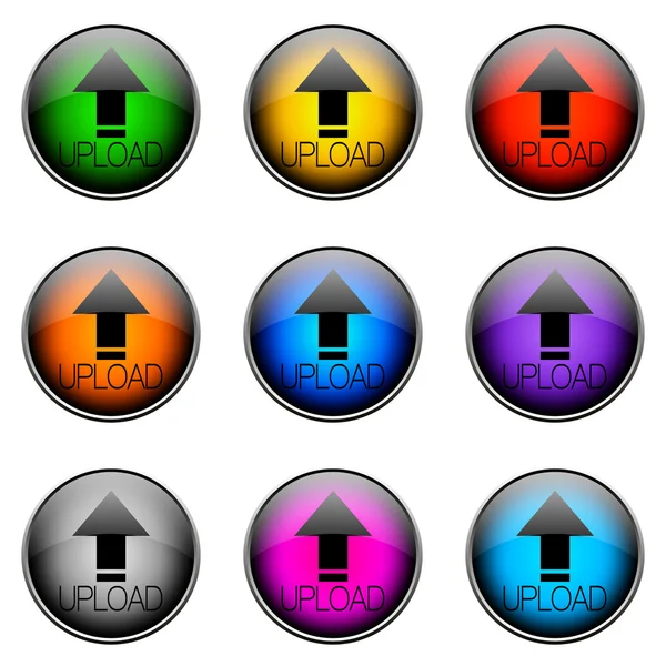Цвет кнопки UPLOAD — стоковое фото