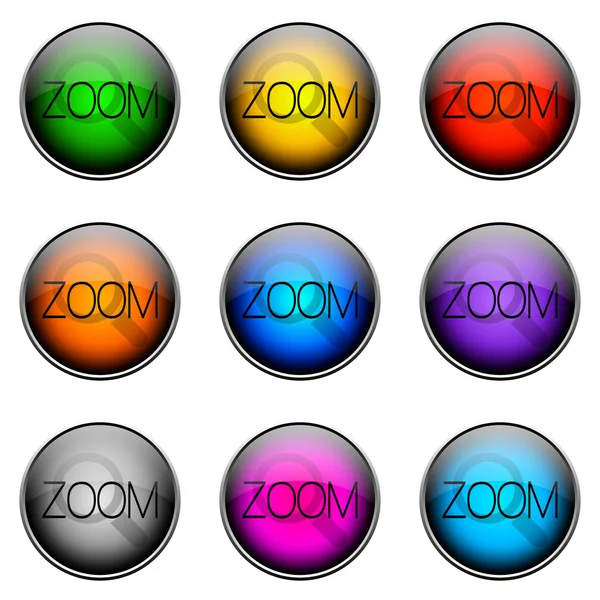 Pulsante colore ZOOM — Foto Stock