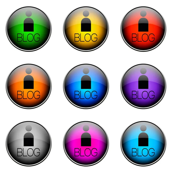 Button Color BLOG — Stock Photo, Image