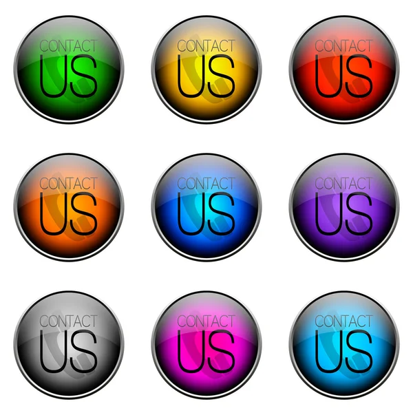 Кнопка колір Contactus — стокове фото