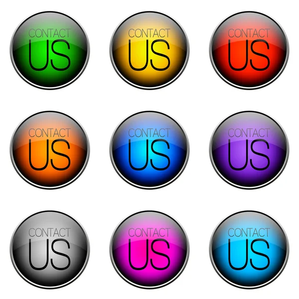 Button Color CONTACTUS — Stock Photo, Image