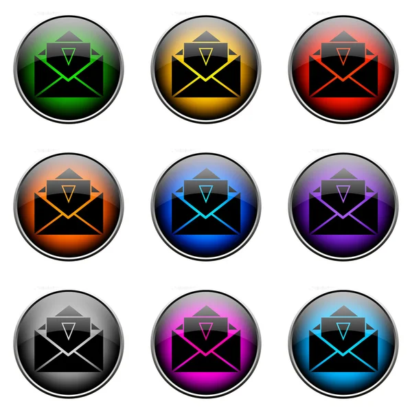 Кнопка Color EMAIL — стоковое фото