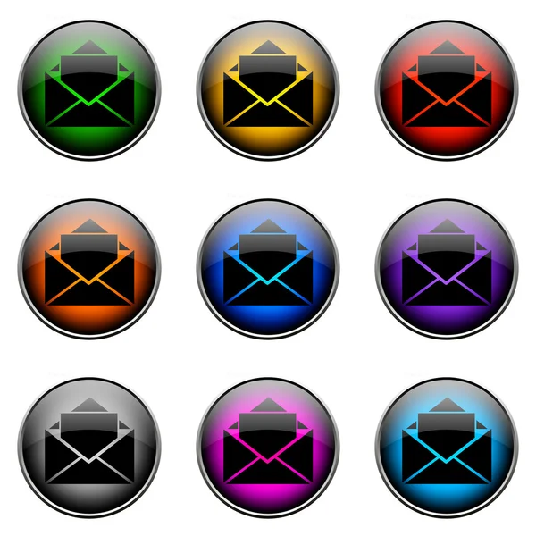 E-mail cor botão — Fotografia de Stock