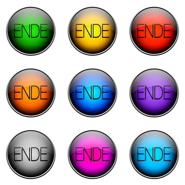 Кнопка Цвет ENDE — стоковое фото