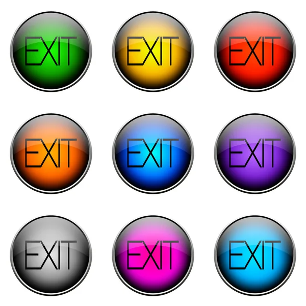 Button Color EXIT — Stock Photo, Image