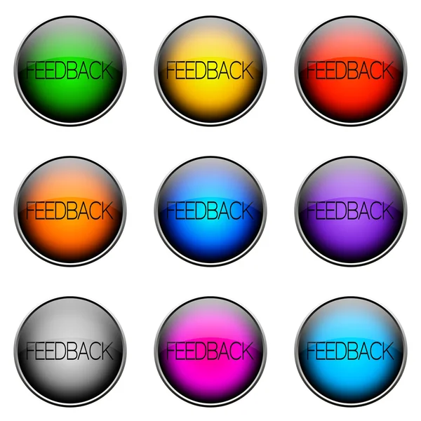 Feedback de cor do botão — Fotografia de Stock