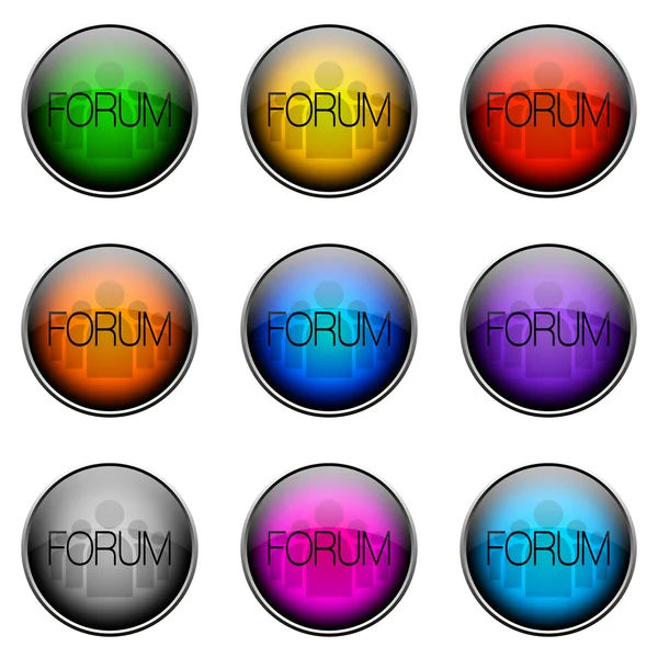 Button Color FORUM — Stock Photo, Image