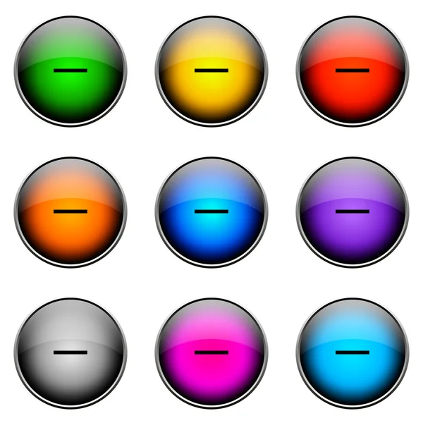 Button Color MINUS — Stock Photo, Image