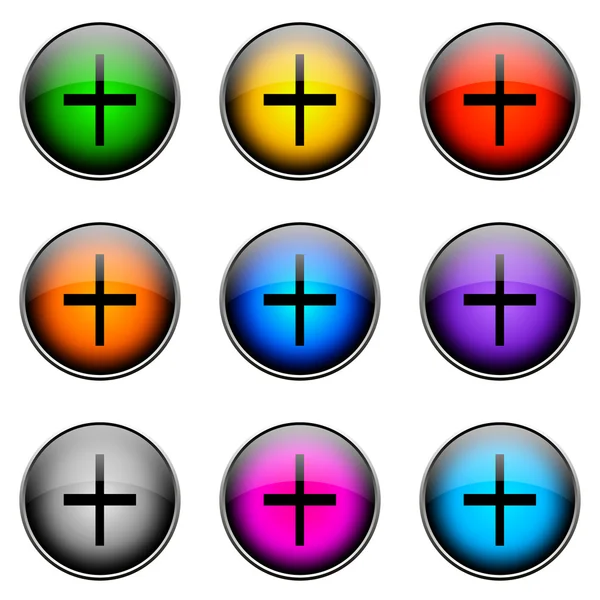 Button Color PLUS — Stock Photo, Image