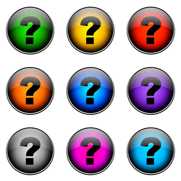 Button Color QUESTIONMARK — Stock Photo, Image