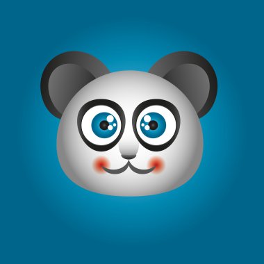 Resimde sevimli Panda