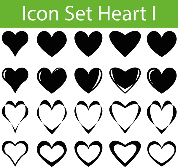 Conjunto de iconos Corazón I — Vector de stock