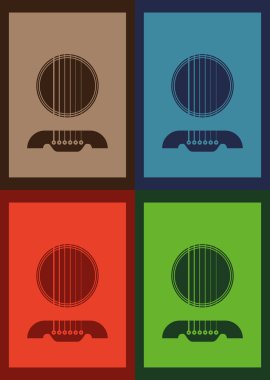 Poster illüstrasyon grafik vektör Gitarre