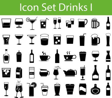 Icon Set ben içecekler