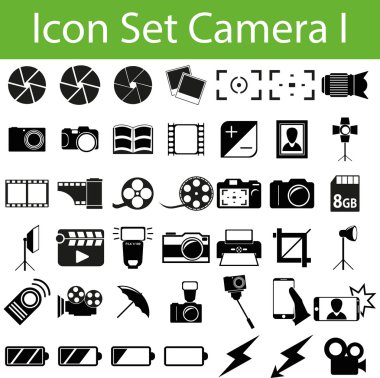 Icon Set Camera I clipart