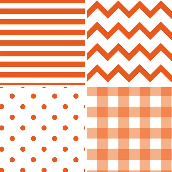 Padrão Colecção Vector Seamless Retro Fundo — Vetor de Stock