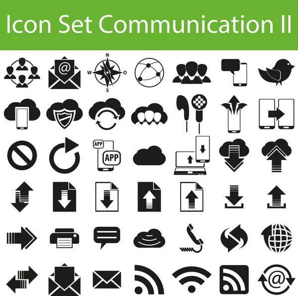 Icon Set kommunikation Ii — Stock vektor