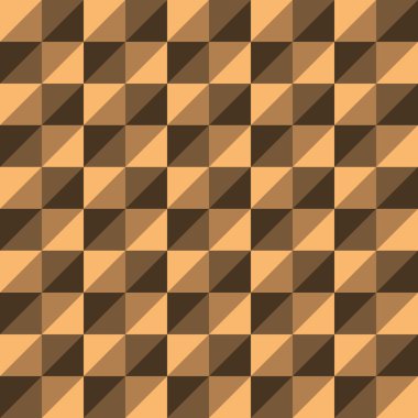 Pattern Vector Seamless Polygon Triangle orange