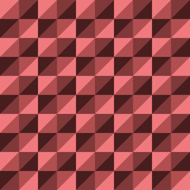 Pattern Vector Seamless Polygon Triangle red
