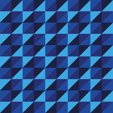 Pattern Vector Seamless Polygon Triangle blue