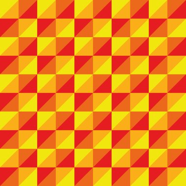 Pattern Vector Seamless Polygon Triangle yellow red