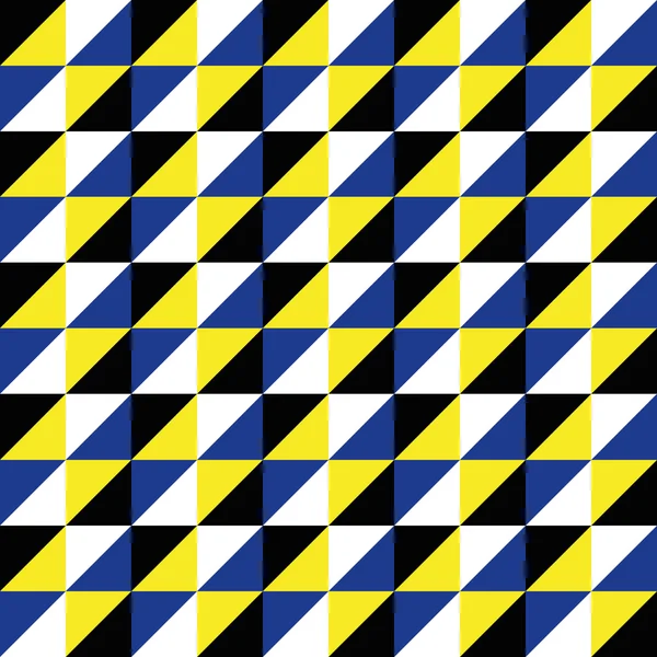 Padrão Vector Seamless Polygon Triângulo preto amarelo azul — Vetor de Stock