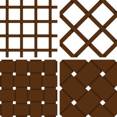 Pattern Vector Seamless Textile Background Brown