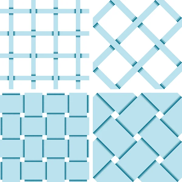 Pattern Vector Seamless Textile Background Blue — Stockvector